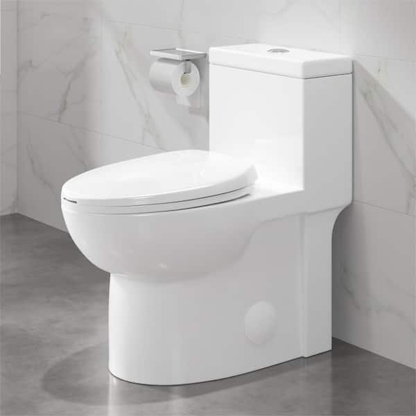 Malibu Home Malibu II Compact Elongated Seat Two Piece Rimless Toilet