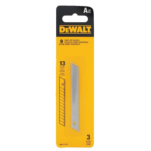 DeWalt Snap Off Knife Metal Box CuTTer 9mm Blade Sharp Point