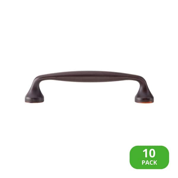 Sumner Street Home Hardware 10-Pack Mason 4-1/4 in. (108 mm) Center-to-Center Classic Oil Rubbed Bronze Bar Drawer Pull