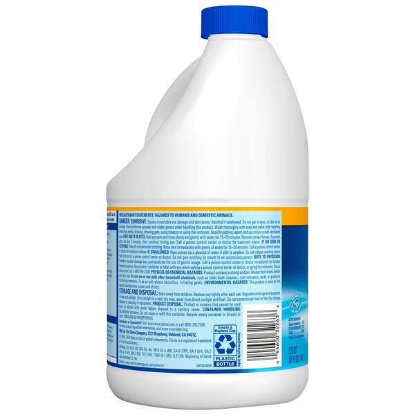 Clorox 81 oz. Concentrated Regular Disinfecting Liquid Bleach Cleaner  (6-Pack) C-311934849-6 - The Home Depot