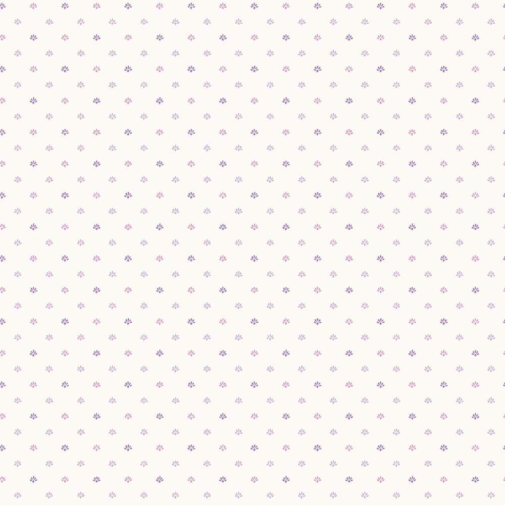 Miniatures 2 Lilac/Purple Mini Floral Motif Design Matte Finish Non-Pasted 
