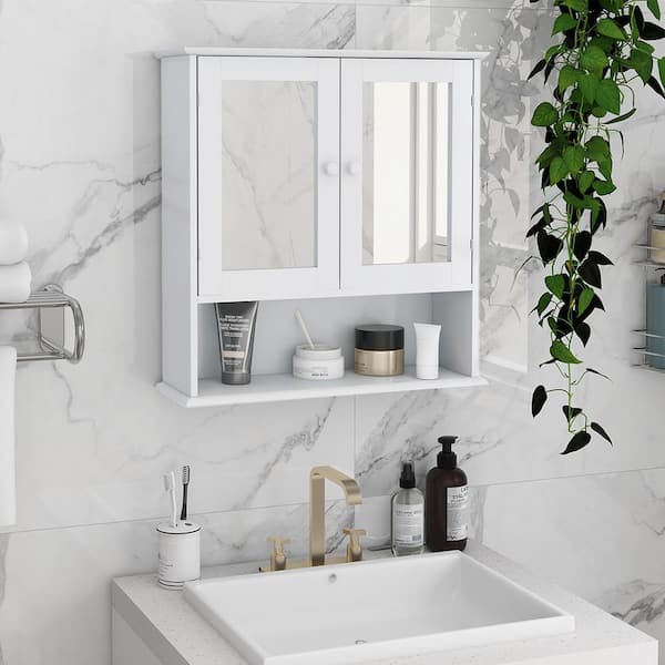 Stylish Bathroom Furniture with White Shiplap Walls