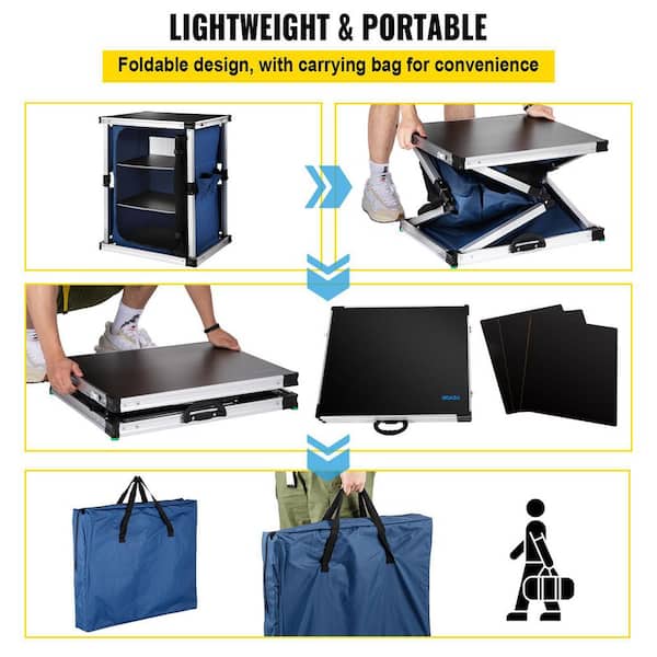 VEVOR 14.5'' W x 13.3'' D Foldable Portable Indoor/Outdoor Use