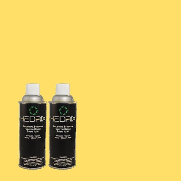 Hedrix 11 oz. Match of 370B-5 Sun Shower Semi-Gloss Custom Spray Paint (2-Pack)