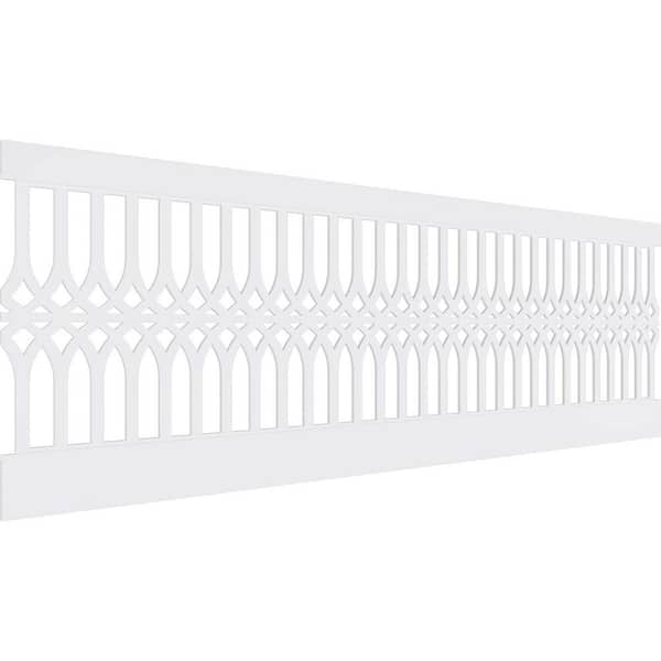 Ekena Millwork 32 in. H x 94-1/2 in. W 21.04 sq. ft. Cedar Park PVC Wainscot Paneling Kit