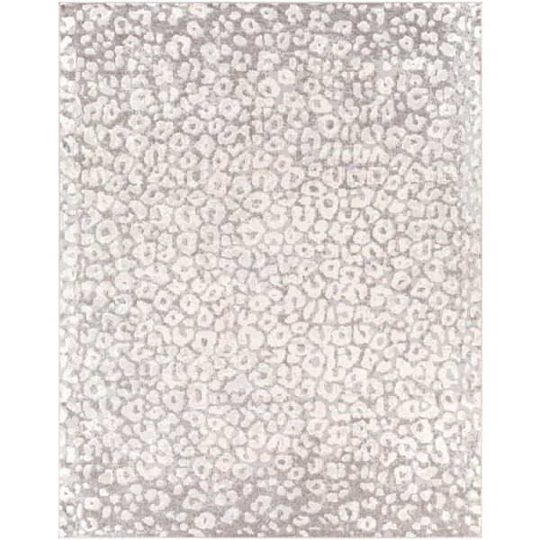 Livabliss Lozano Light Grey 8 ft. x 10 ft. Modern Indoor Area Rug