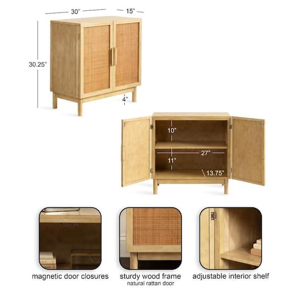 Ori Natural 30 in. H Accent Storage Cabinet