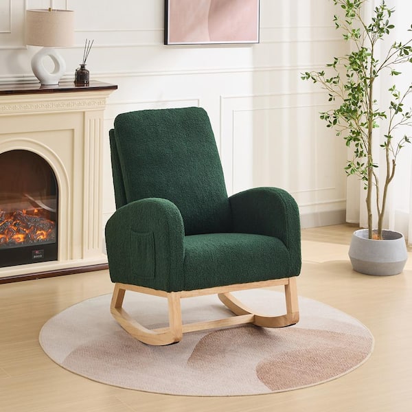 CSC DECOR INC Green Rocking Accent Armchair 27.2 in. W Rocking