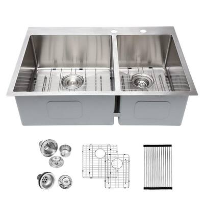 OLOFSJÖN Countertop with 1 integrated sink, stainless steel