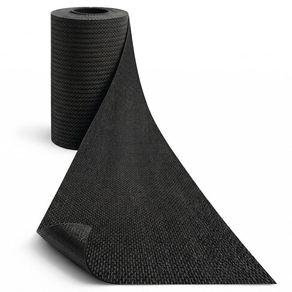 Non-Slip Hallway Runner Rug by The Foot Utility Mat For Home/Office Black Hobnail, 2 ft. x 51 ft.