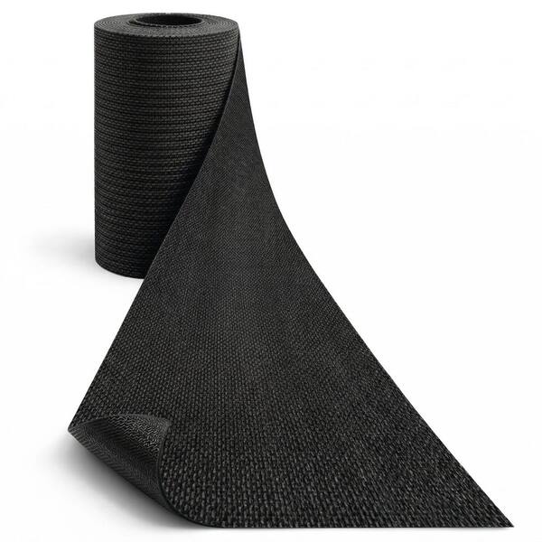 Non-Slip Hallway Runner Rug by The Foot Utility Mat For Home/Office Black Hobnail, 2.6 ft. x 50 ft.