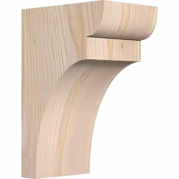 Ekena Millwork 5-1/2 in. x 8 in. x 12 in. Douglas Fir Yorktown Smooth Corbel