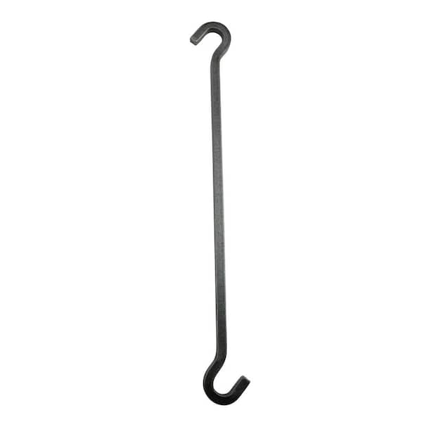 Handcrafted 15 in. Extension Hook Hammered Steel
