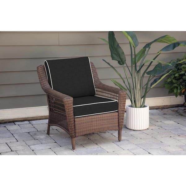 black outdoor patio chair cushions