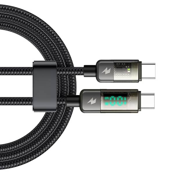Adrinfly Braided USB-C Cable, 240-Watt Fast Charging, 6.6 ft. 2-Pack, Type-C Charger Cord for Phones, Tablets, Laptops