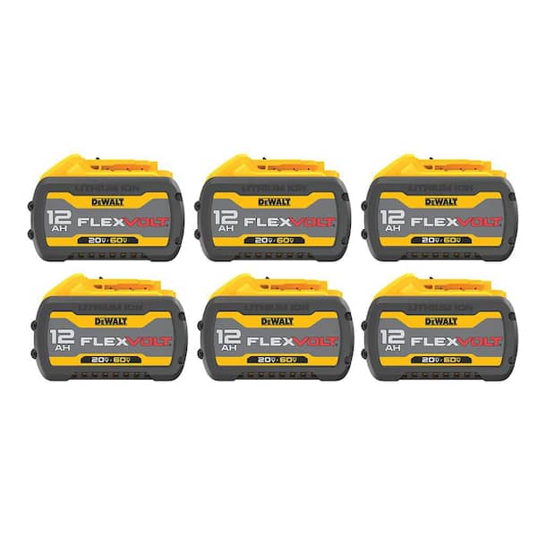 FLEXVOLT 20V/60V MAX Lithium-Ion 12.0Ah Battery (6-Pack)