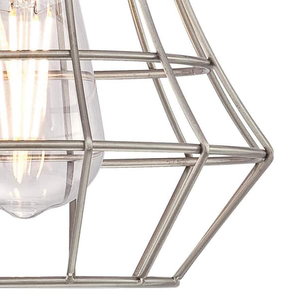 Westinghouse Nathaniel 1-Light Brushed Nickel Mini Pendant