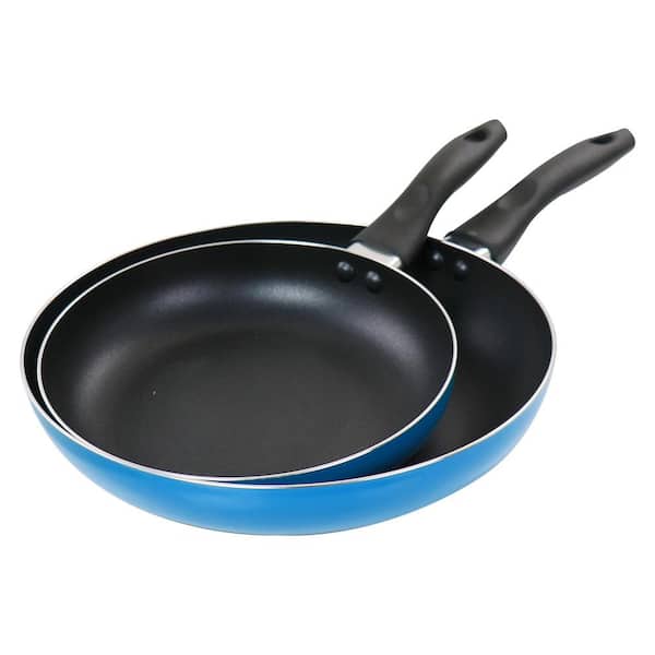 Biltmore Chef Series 3-Piece Ceramic Nonstick Aluminum Frying Pan Set in Blue