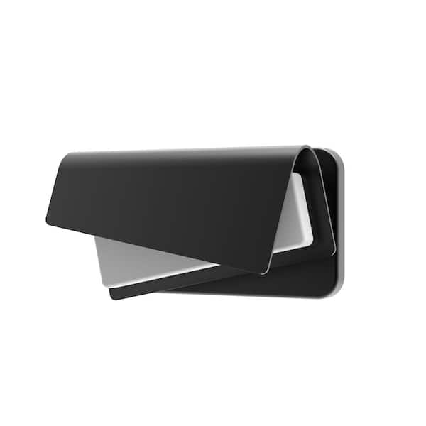 Flaunt LED Outdoor Lantern Sconce Light Fixture: Osram LED, 1200 Lumens, 3000K, Die Cast Aluminum in Dark Grey/Black