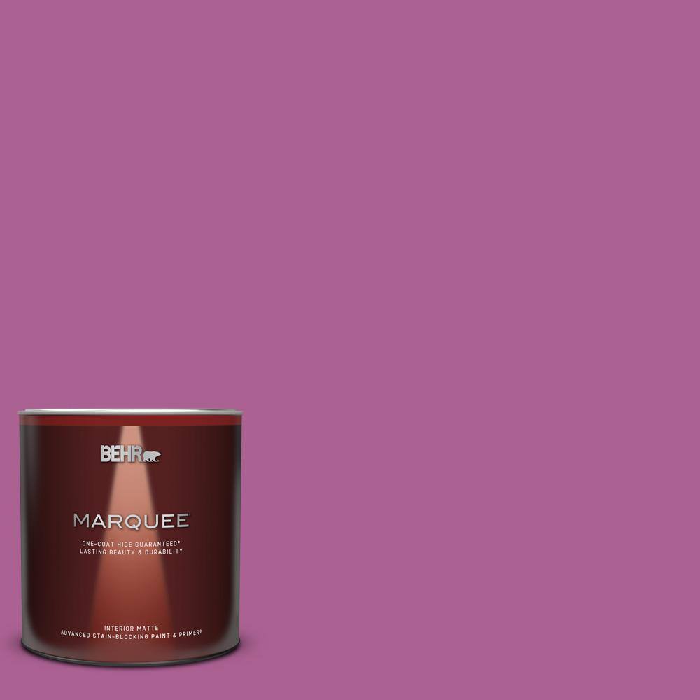 1 qt. #680B-6 Exotic Bloom Matte Interior Paint & Primer