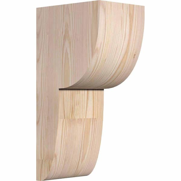Ekena Millwork 6 in. x 8 in. x 16 in. Douglas Fir Carmel Smooth Corbel