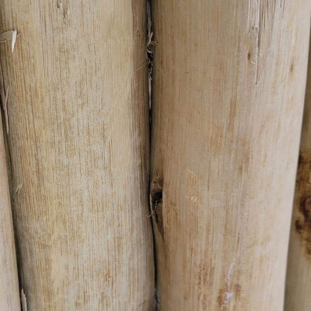 Natural Eucalyptus Wood Garden Border Edging, 6'' H x 72'' L