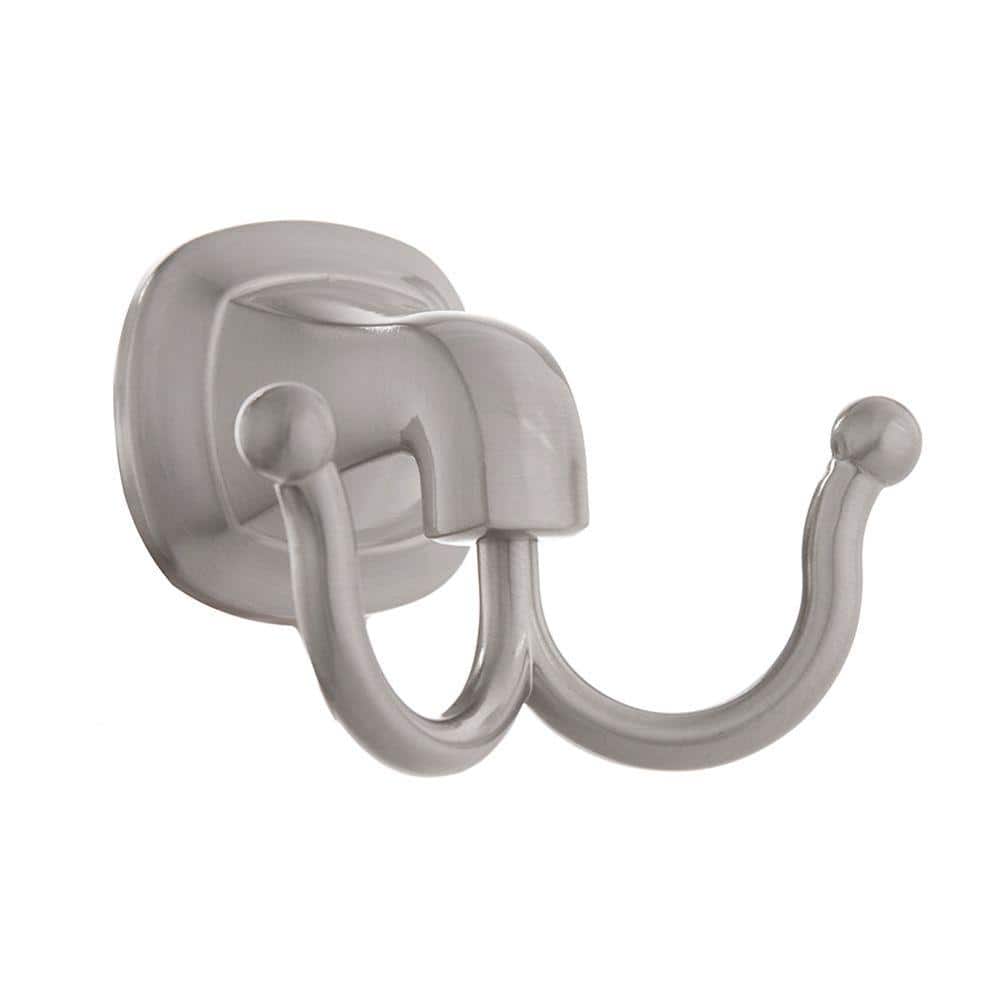 Belding Collection Double Robe Hook in Satin Nickel