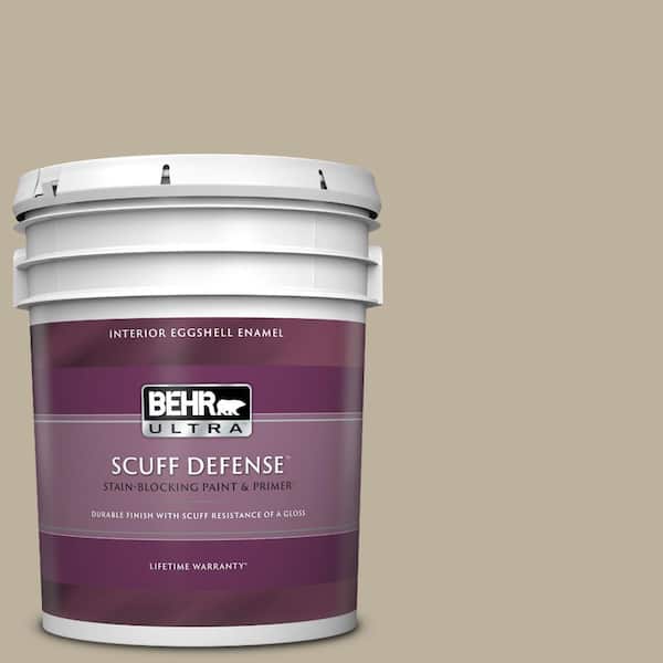 BEHR ULTRA 5 gal. #750D-4 Pebble Stone Extra Durable Eggshell Enamel Interior Paint & Primer