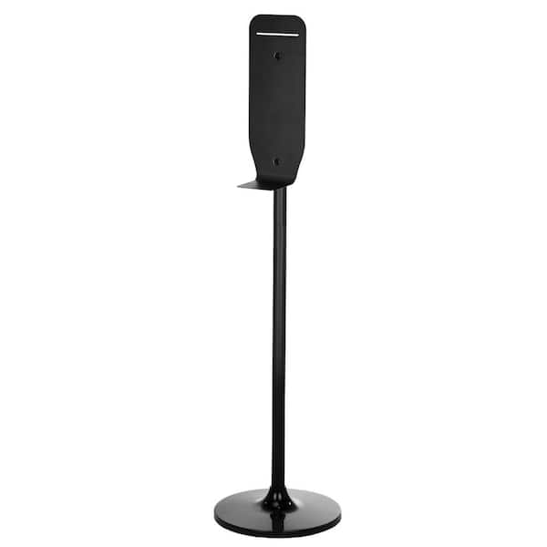Stainless Steel Universal Soap and Hand Sanitizer Dispenser Floor Stand in Black