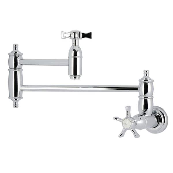 Hamilton Wall Mount Pot Filler Faucet in Polished Chrome