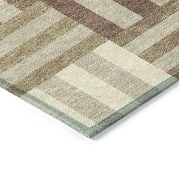 Chantille Machine Washable Indoor/Outdoor Abstract ACN2332 Brown 3 ft. x 4 ft. Area Rug