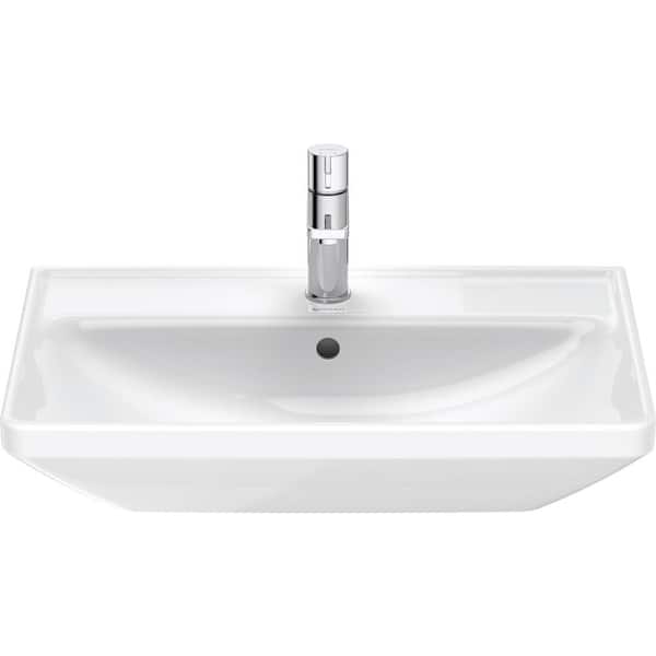 Duravit D-Neo 6.75 in. Wall-Mounted Rectangular Bathroom Sink in