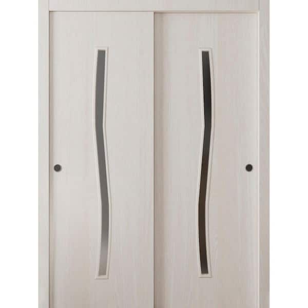 3012 36 in. x 96 in. Sold Core Ash Franko Color Wood Sliding Door