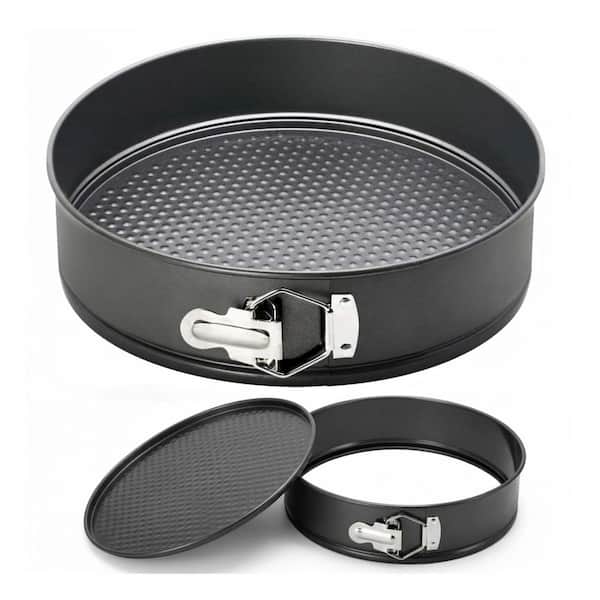 Springform 1-Cup Carbon Steel Round Cake Pan Nonstick Removable Bottom Bakeware for Cheesecakes and Pizza