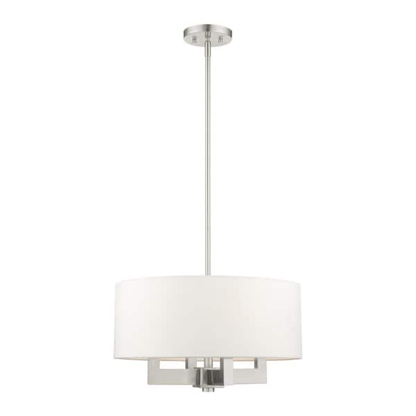 AVIANCE LIGHTING Wickham-4 Light Brushed Nickel Chandelier