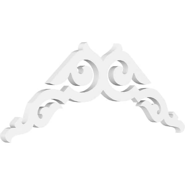 Ekena Millwork Rotherham 1 in. D x 15 in. W x 36 in. L Signature Urethane Gable Pediment
