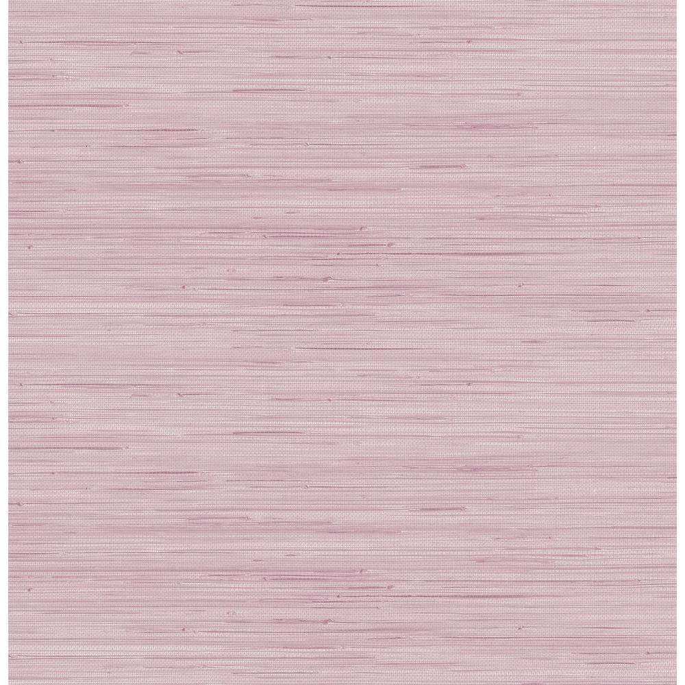 Lilac Faux Grasscloth Peel and Stick Wallpaper Roll