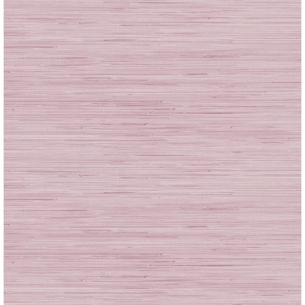 SOCIETY SOCIAL Lilac Classic Faux Grasscloth Peel and Stick Wallpaper Sample