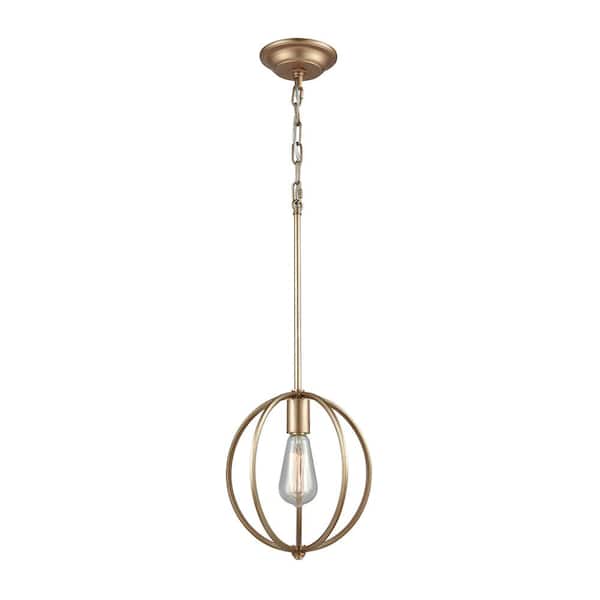Titan Lighting Stanton 1-Light Matte Gold Pendant