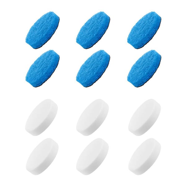 USB Lithium Detail Scrubber Scour Pad and Sponge Accessory Kit (12-Piece)
