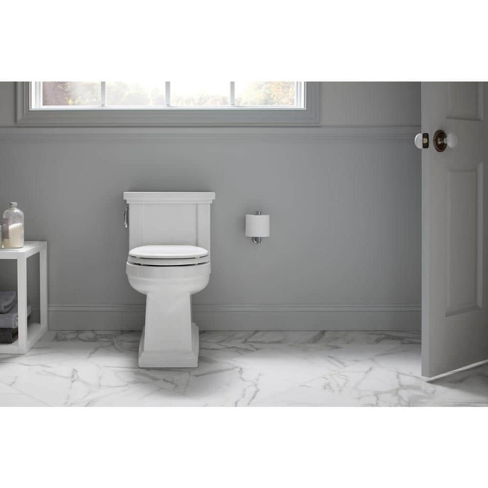 White High Efficiency Comfort Height One-Piece Elongated Toilet