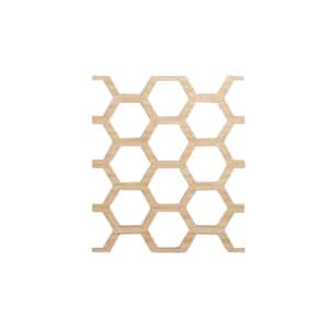 4 7/8 in. x 7 3/8 in. x 1/4 in. Alder Extra Small Westmore Decorative Fretwork Wood Wall Panels (20-Pack)