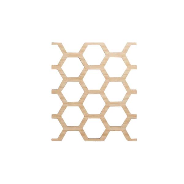 Ekena Millwork 4 7/8 in. x 7 3/8 in. x 1/4 in. Alder Extra Small Westmore Decorative Fretwork Wood Wall Panels (20-Pack)