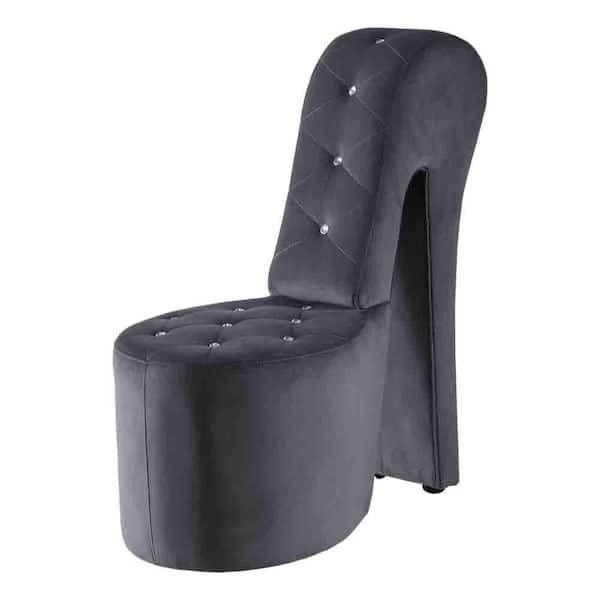 grey high heel chair