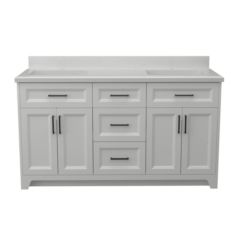 Xspracer Victoria 60 in. W. x 22 in. D x 34 in. H Freestanding Double