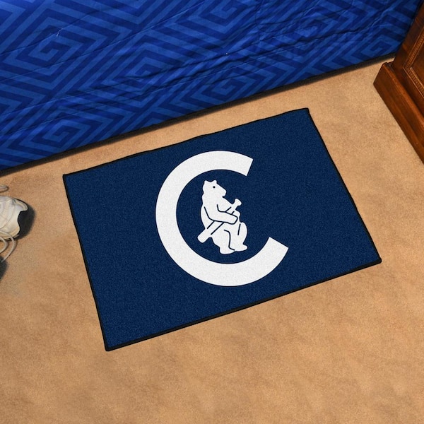 FANMATS Chicago Cubs Navy 2 ft. x 2 ft. Round Area Rug 1769 - The Home Depot