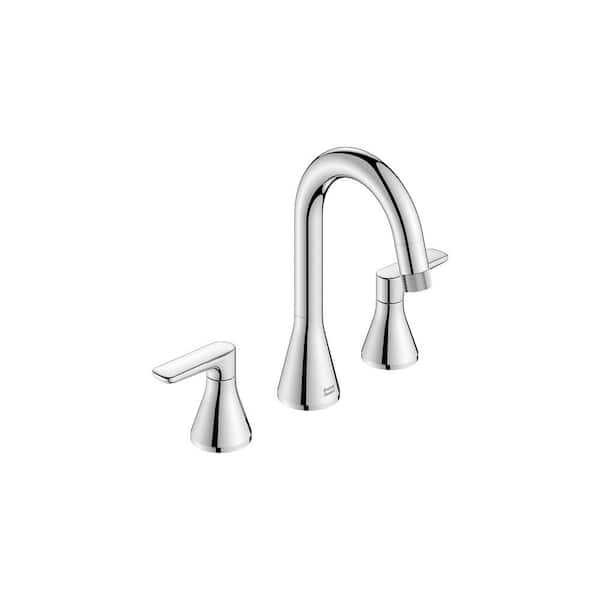 American Standard Aspirations 8 in. Widespread 2-Handle Pull Out Bathroom Faucet with Drain Polished Chrome