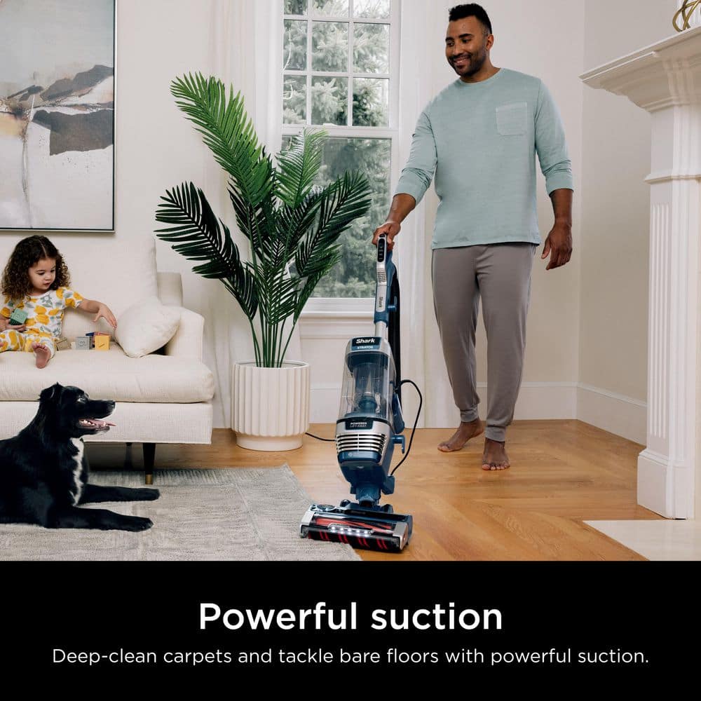 Shark Stratos Blue Upright Bagless Vacuum with HEPA Filter