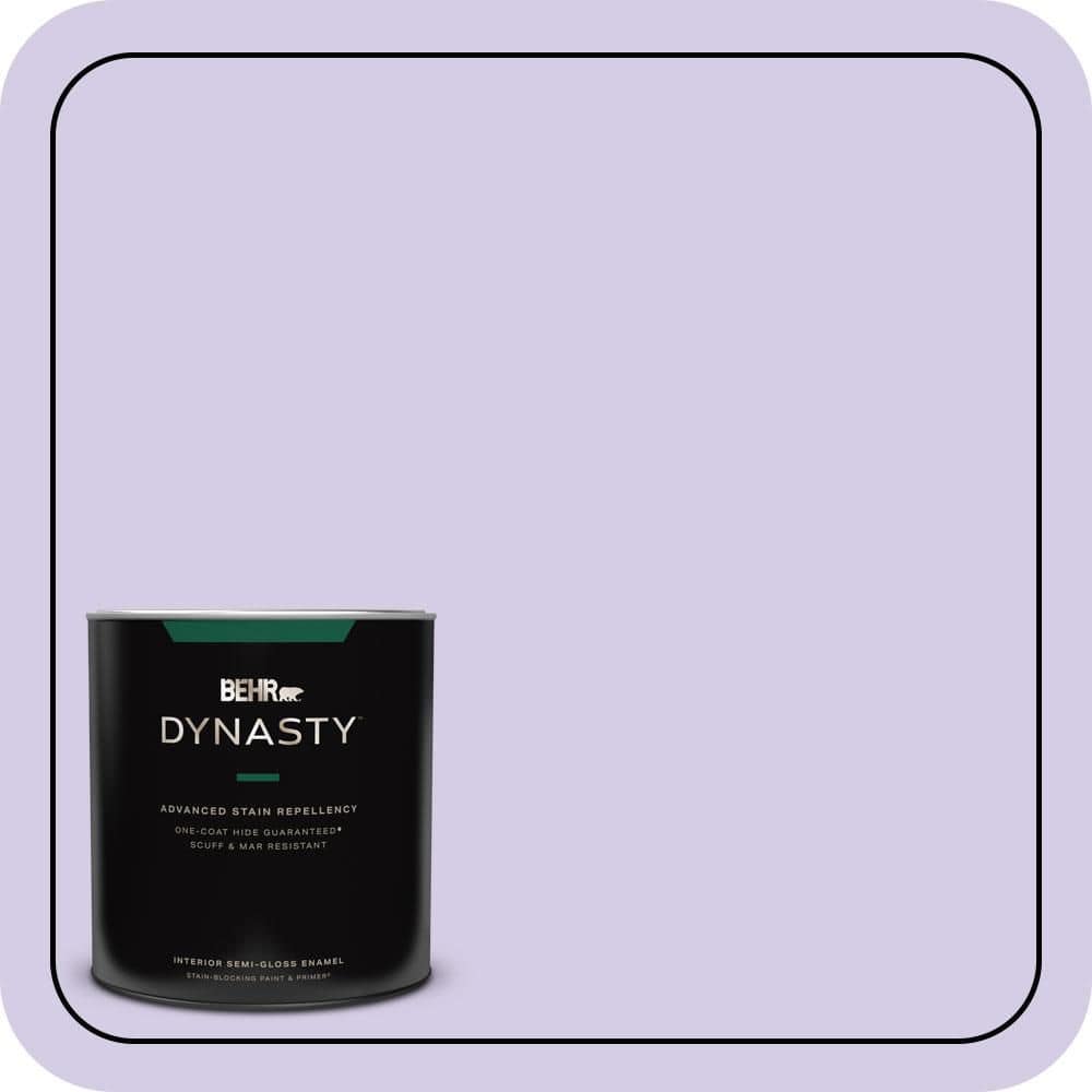 1 qt. #640A-3 Potentially Purple Semi-Gloss Enamel Interior Stain-Blocking Paint & Primer price history on PriceWatchPro