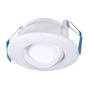 RA 4 in. Adjustable CCT Canless IC Rated Dimmable Indoor, Outdoor Integrated LED Recessed Light Kit